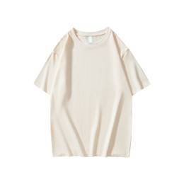 Design 260g 40 count heavyweight wide version pure cotton popular round neck T-shirt Customized breathable and cool fabric round neck T-shirt H09-0566 100% long staple cotton SKT100 Design 260g 40 count heavyweight wide version pure cotton popular round neck T-shirt Customized breathable and cool fabric round neck T-shirt H09-0566 100% long staple cotton SKT100